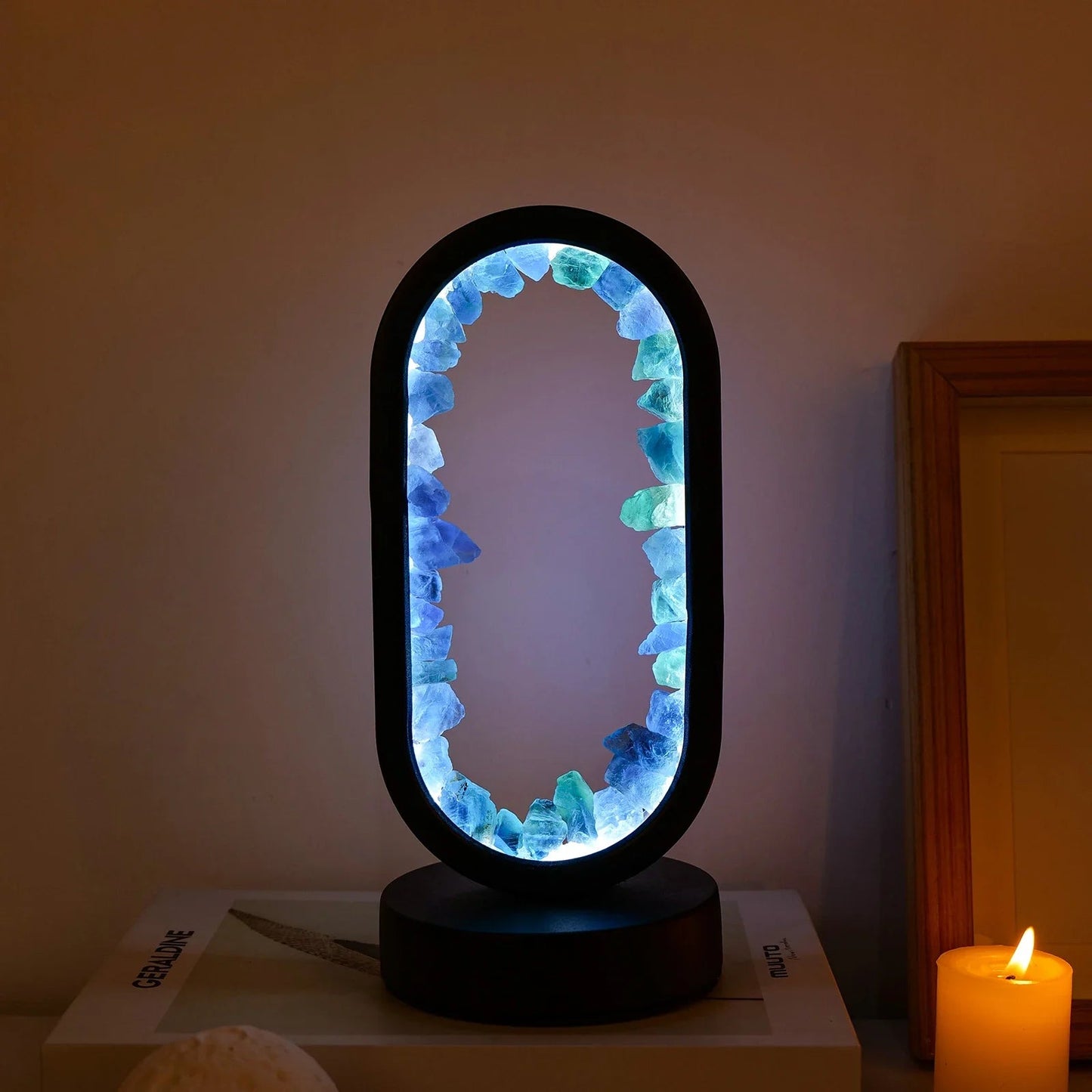 Amethyst Lampe: Beroligende Lys & Naturlig Skønhed