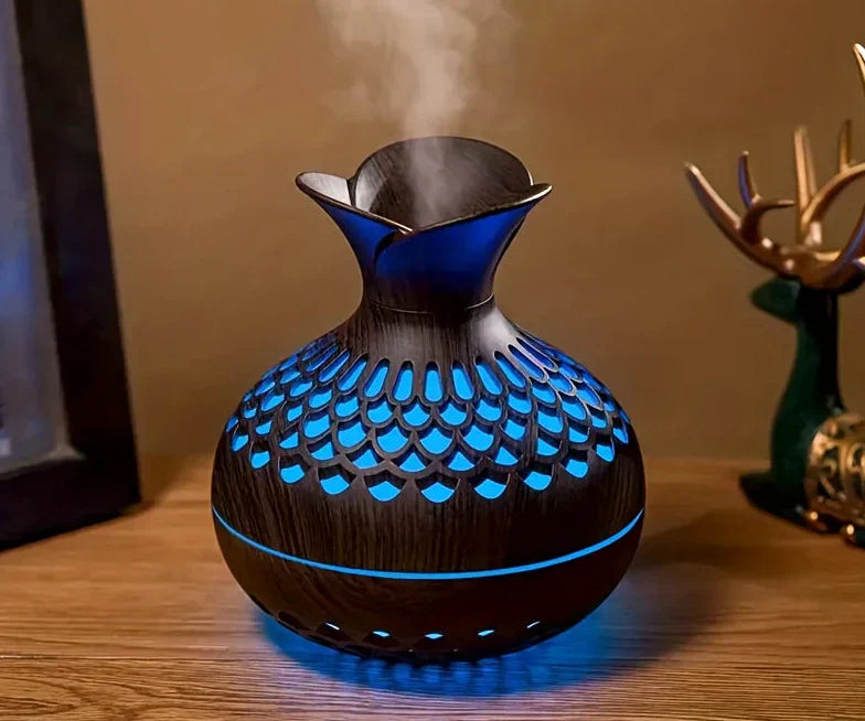 Aromadiffuser med Farvet Lys – Skab Hygge og Velvære