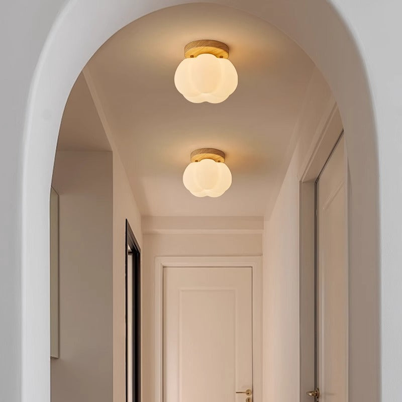 Unik LED Loftslampe med Græskarform – Skab Hygge og Stil
