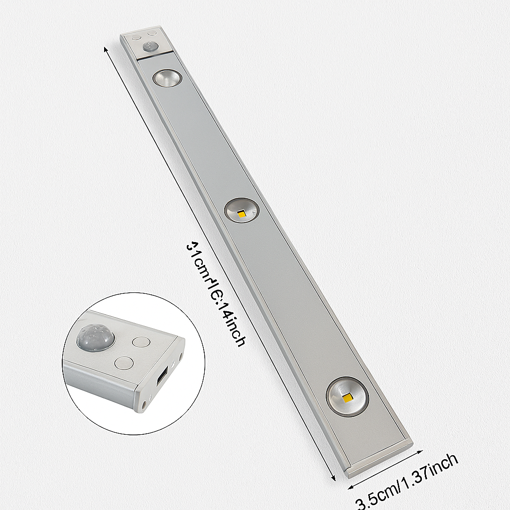 Trådløs Bevægelsessensor LED Lys – Energibesparende Løsning