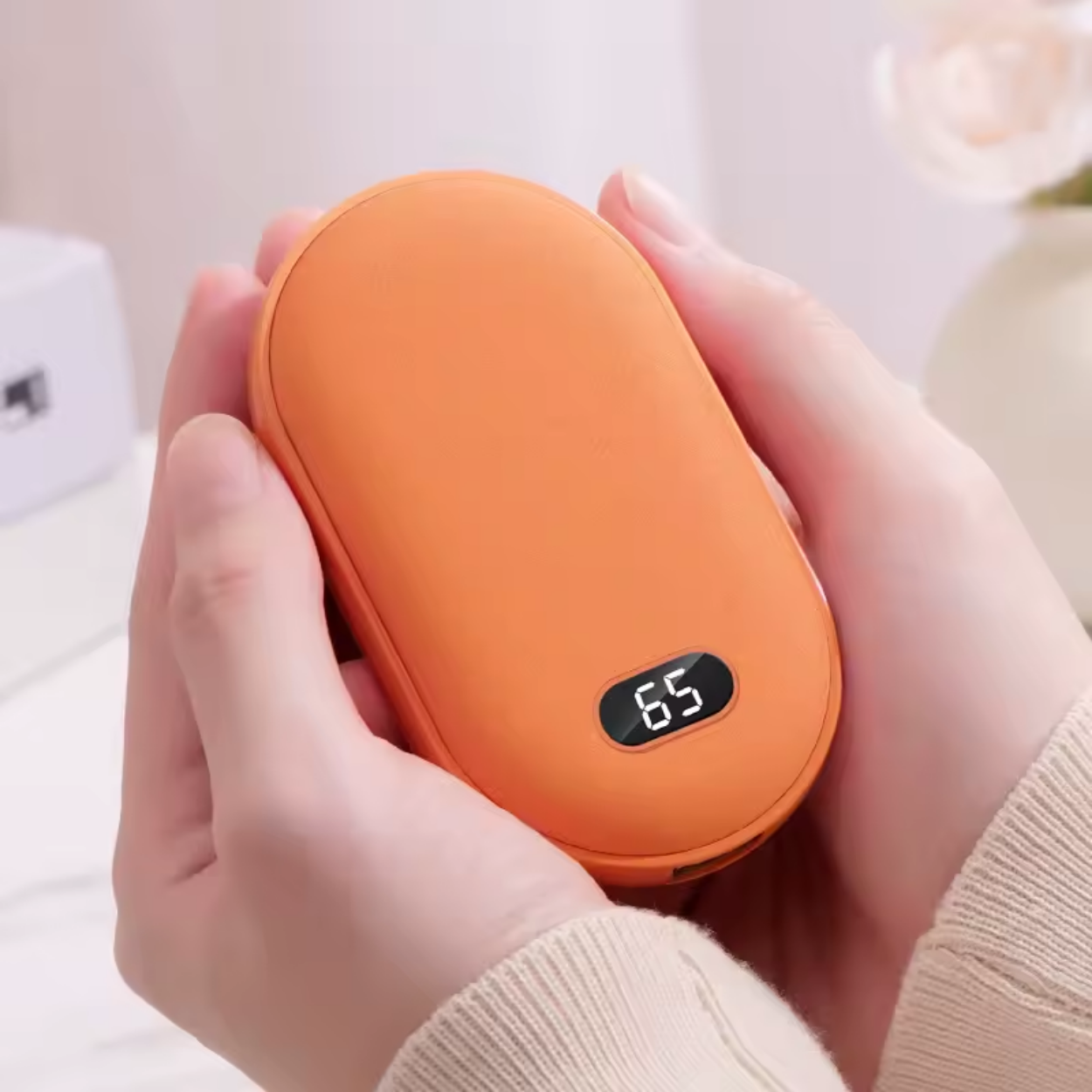Uppladdningsbara elektriska värmehandskar med powerbank