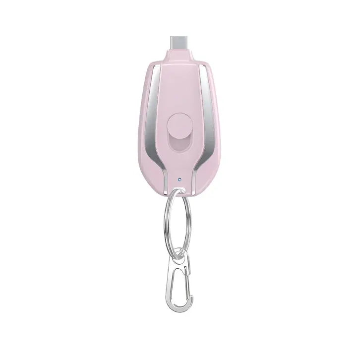 Nyckelknippa Powerbank - Snabb laddning för iOS och Type-C