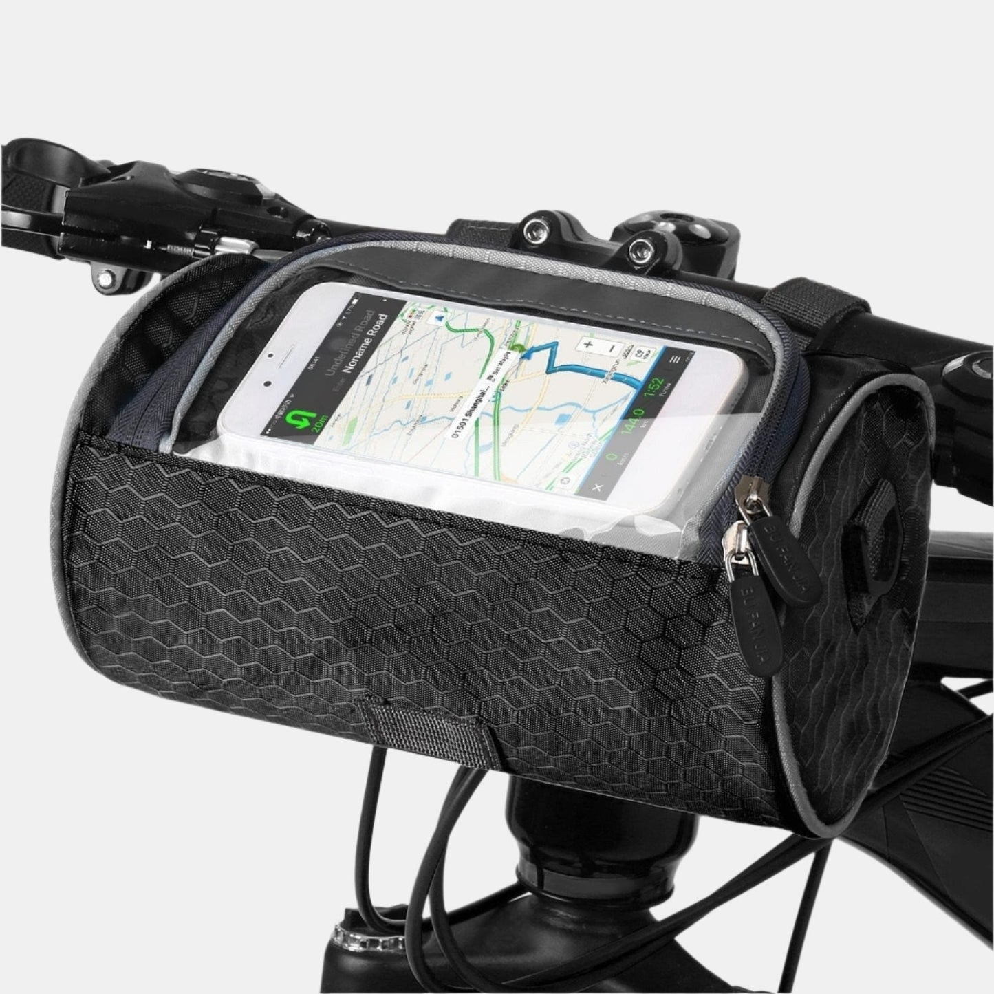 Vandtæt cykeltaske med touchscreen til sikker navigation