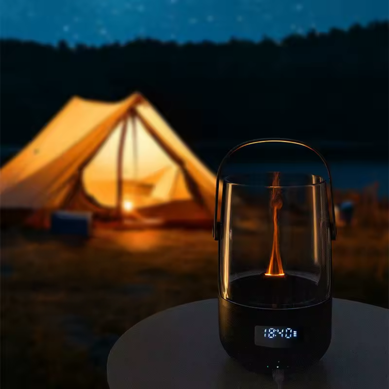 Elegant Aroma Diffuser med Retro Flammdesign