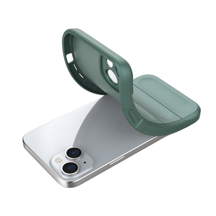 Skræddersyet TPU- og flanellcover til iPhone 15 Plus i elegant rød