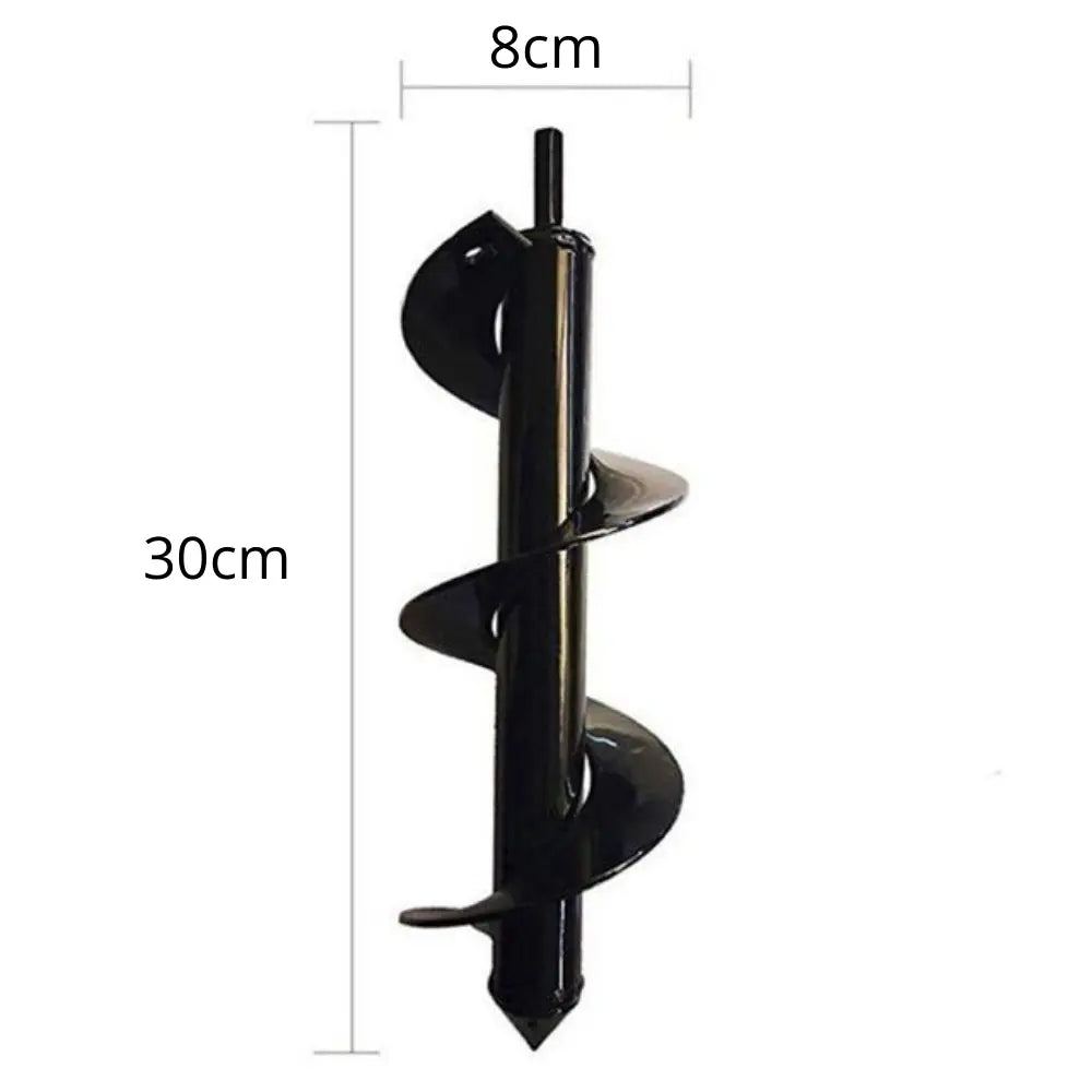 30 cm Bore til Akku Skruetrækker | Spiral Bore til Plantehuller | Havebor i Pulverlakeret Stål