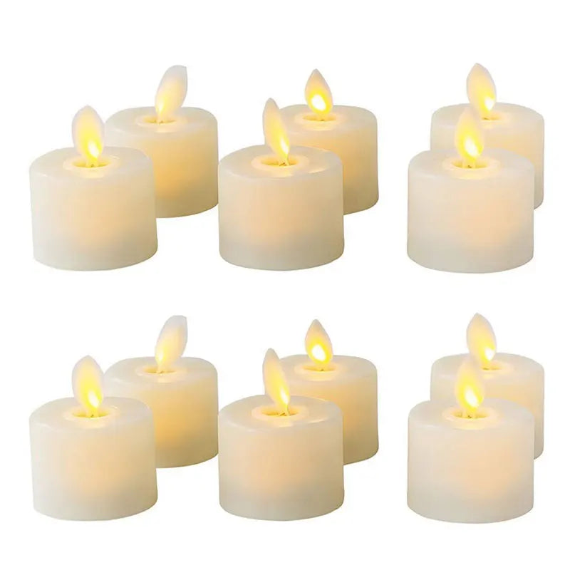Flamlösa LED Värmeljus för Säker och Mysig Belysning