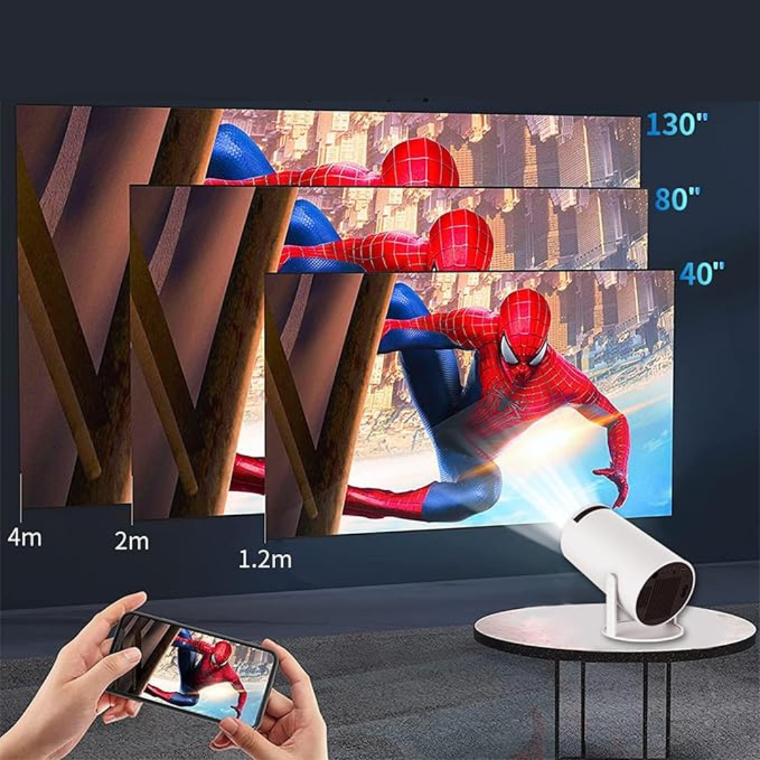 Bærbar 4K HD Projektor til Hjemmebiografoplevelse