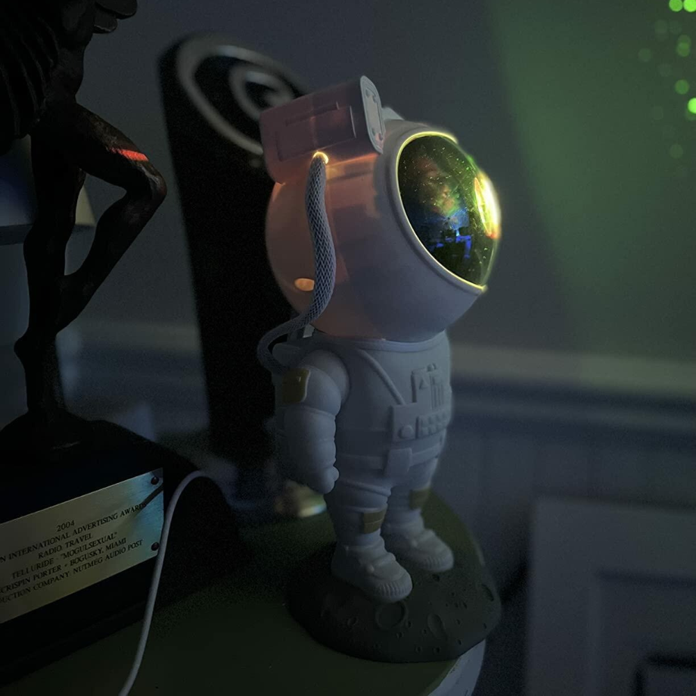 Astronaut Stjerneprojektor Lampe - Nebuløst Nattelys til Soveværelse