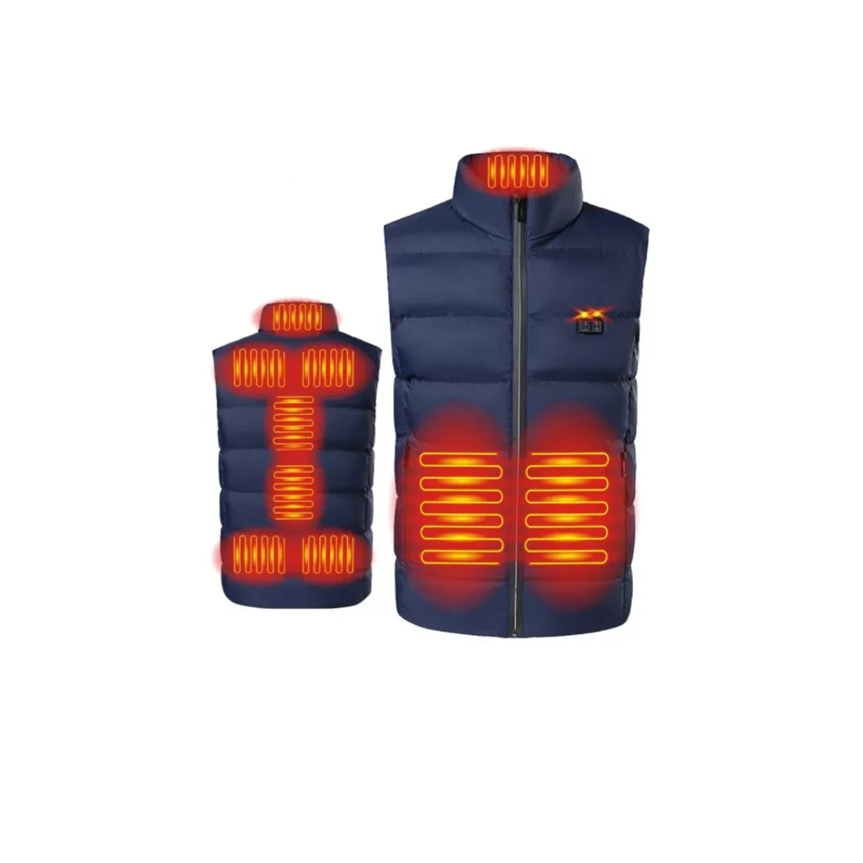 Vintervarmende Herrevest med Elektrisk Opvarmning