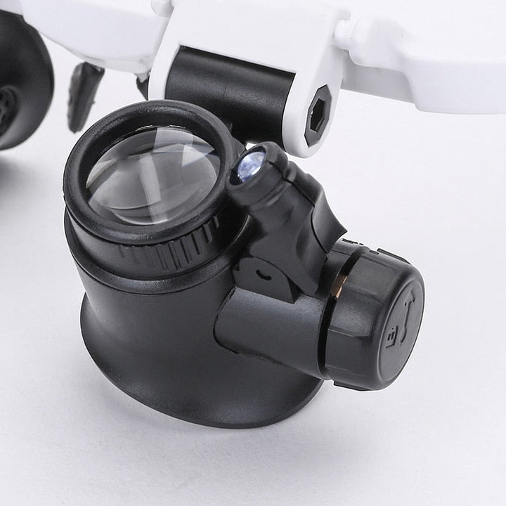 LED-läsglasögon med utbytbara linser och HD-optik