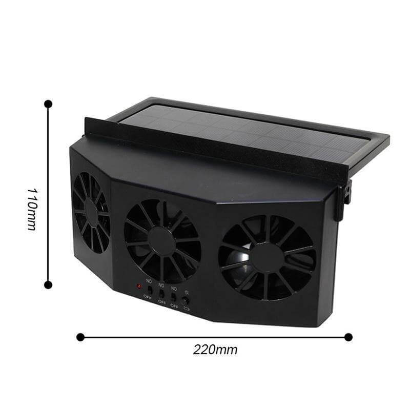 Auto solartoniserende ventilator til bil