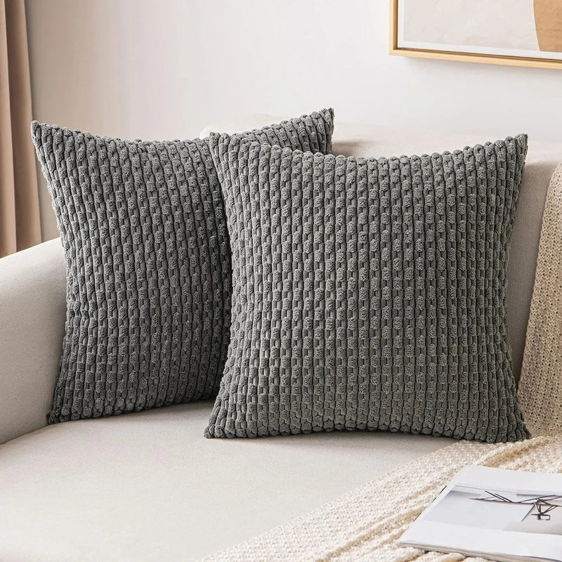 Bløde Velour Pudebetræk med Boheme Struktureret Design