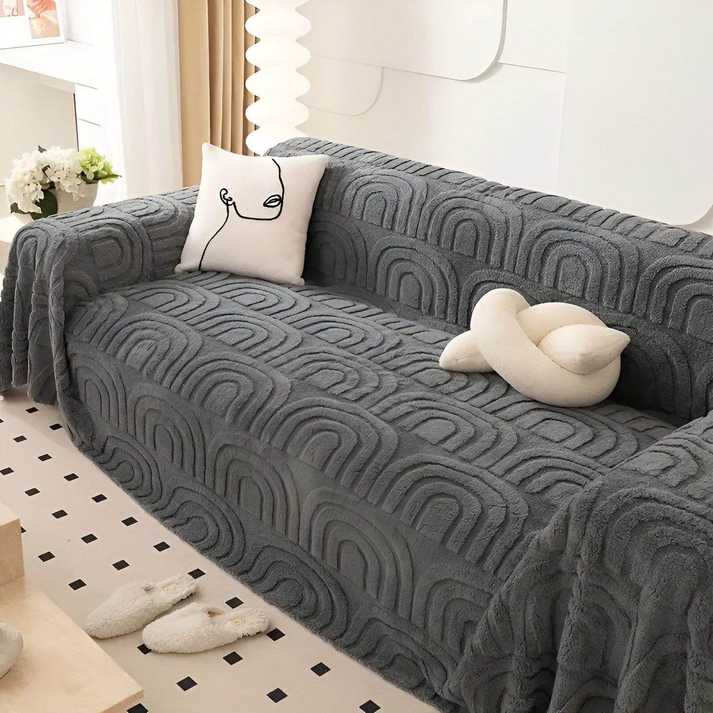 Luksuriøs Jacquard Sofabetræk – Nyt Liv til Dit Sofa