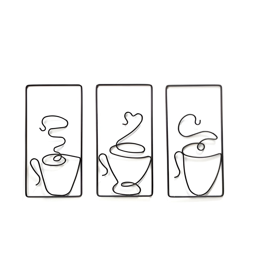 Æstetisk Vægkunst i Jern - Skab Hygge med Kaffetema