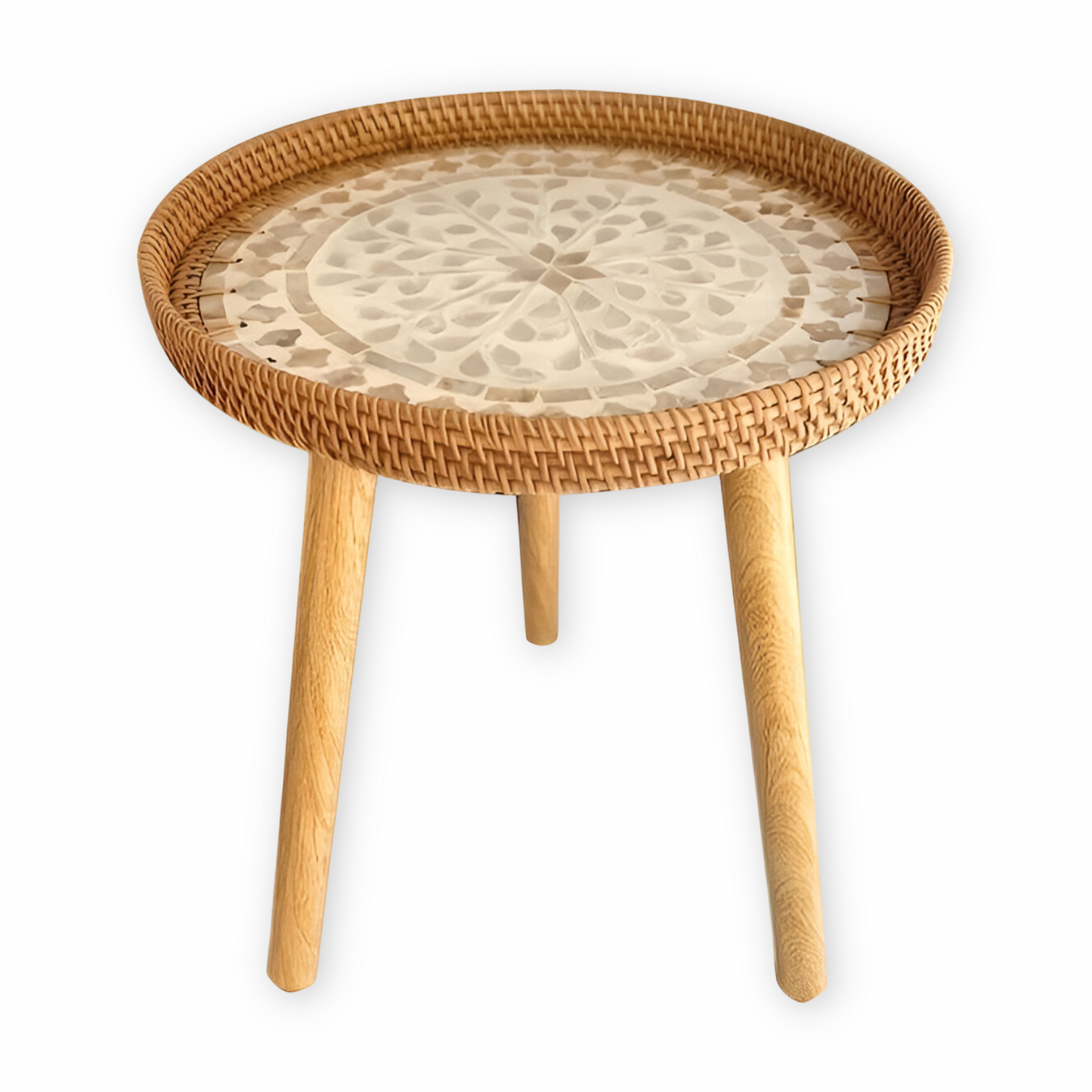 Elegant Rundt Rattanbord til Dit Hjem