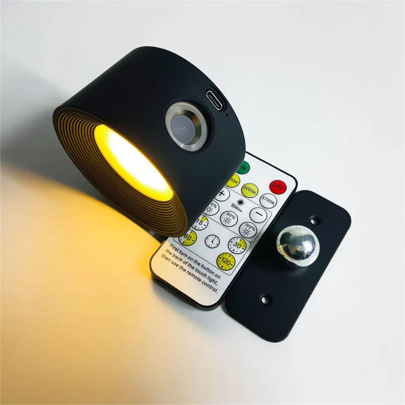 Trådløs Vægmonteret LED-Lampe med Justerbar Lysstyrke