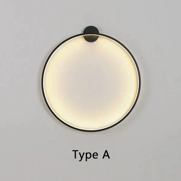 Rund Væglampe i Minimalistisk LED Design – Energibesparende