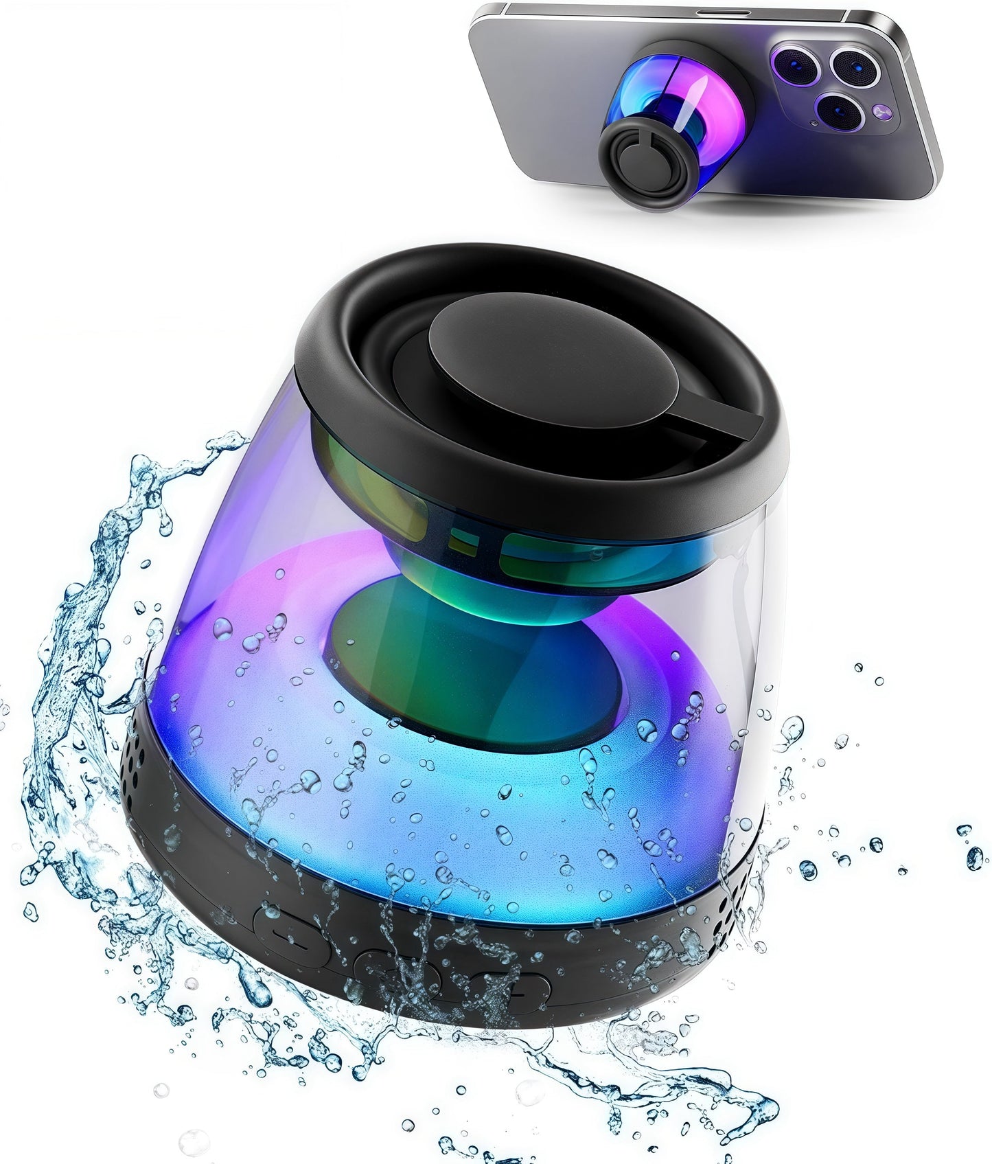 Kompakt Hi-Fi Bluetooth højttaler med magnetisk design til musik og gaming