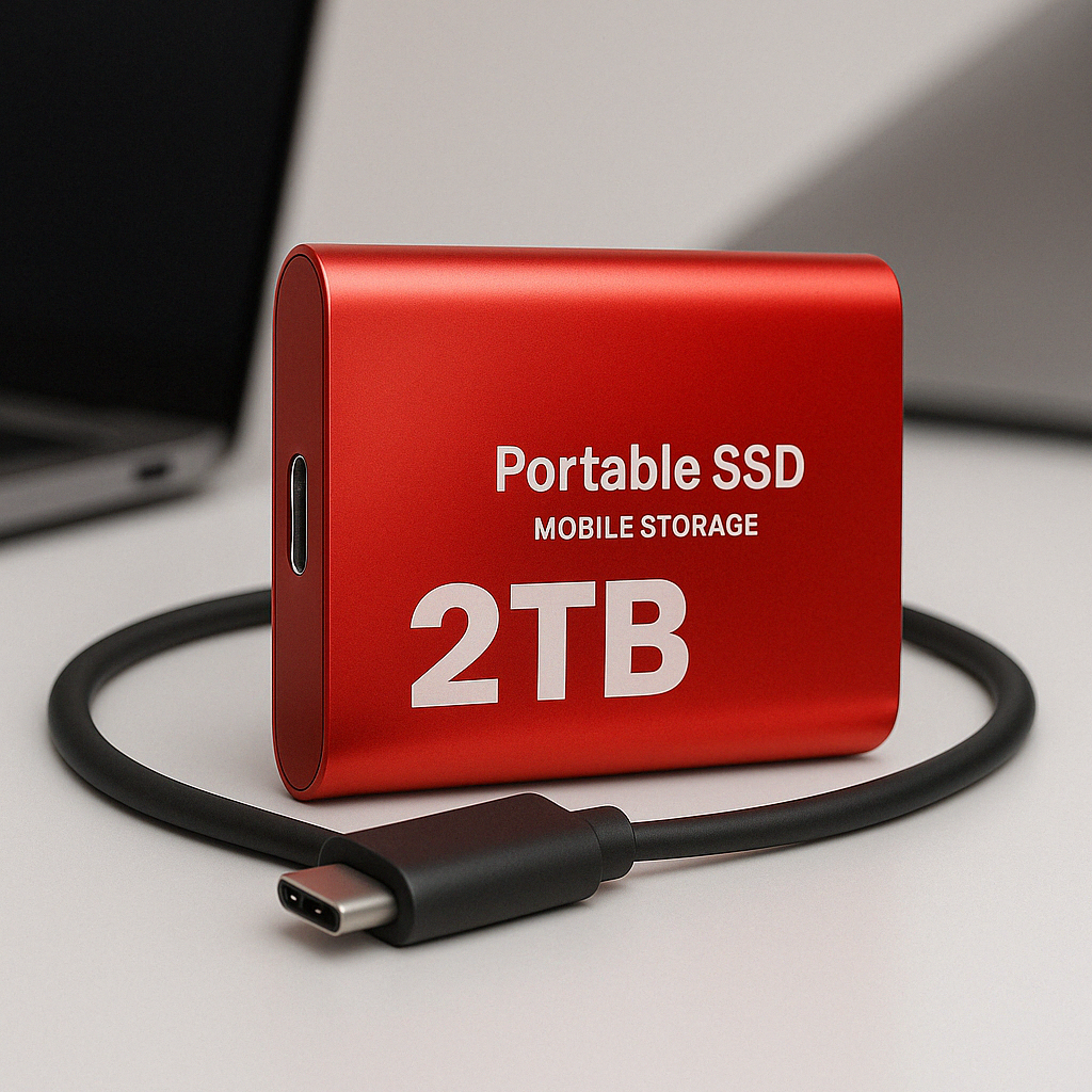 Kompakt, bærbar SSD – Hurtig lagerløsning til PC og bærbar computer