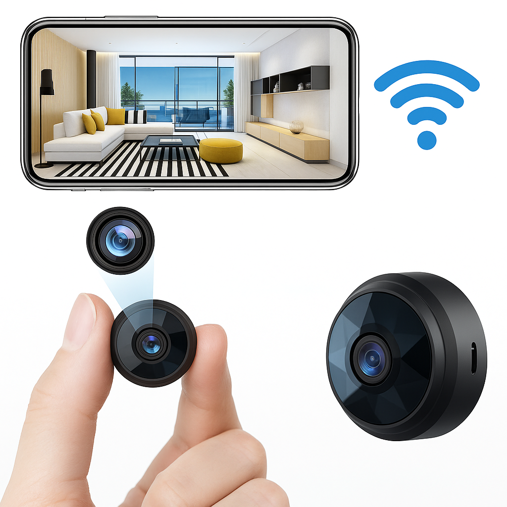 Magnetisk Mini WiFi Overvågningskamera – 1080P HD med Natsyn & Bevægelsessensor