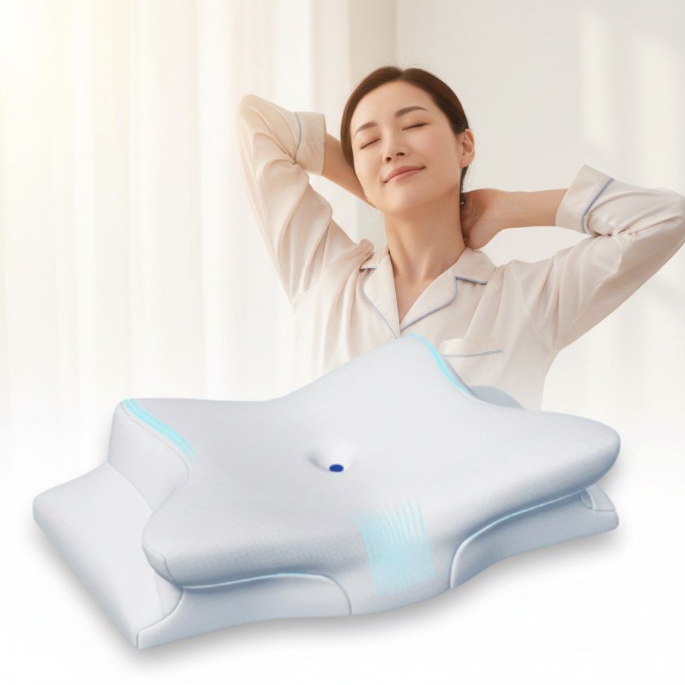 Ergonomisk Memory Foam-kudde – Bekvämt Stöd Hela Natten