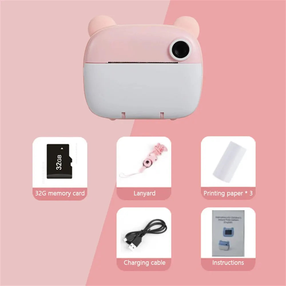 Øjeblikkelig kamera til børn med printfunktion – PhotoFun Mini