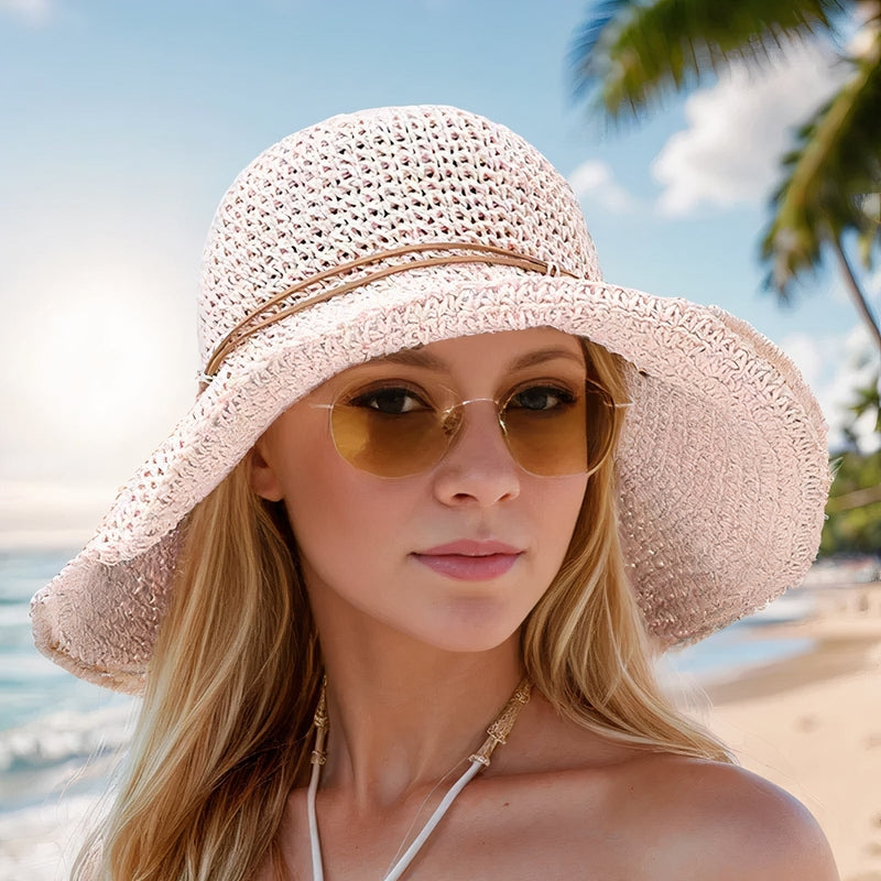 Solbeskyttende Sommerhat med Fleksibel Visor