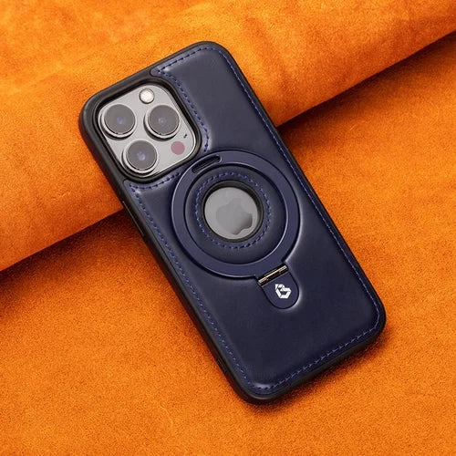 Slank Magnetisk Cover til iPhone med Skjult Stativ