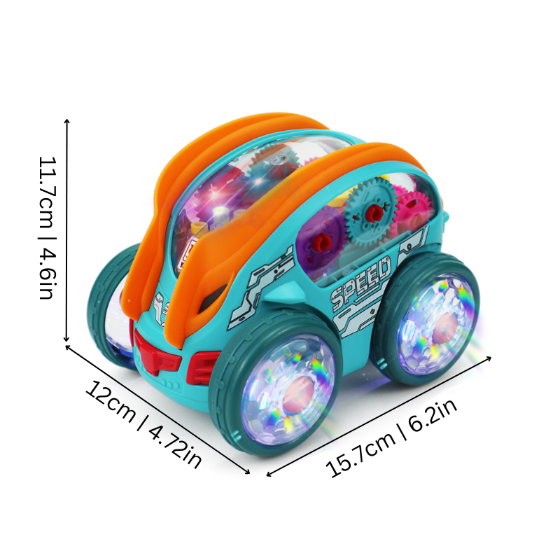 Fantasifull LED-bil med musik och rörelser – GlimmerDrive