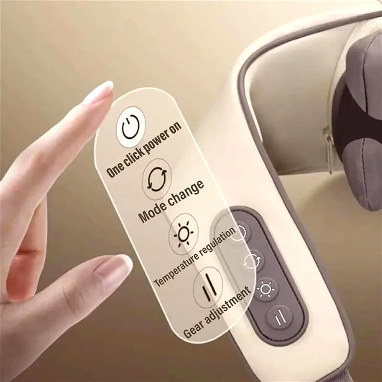 Massagestol med Varmende Funktion og Vibration