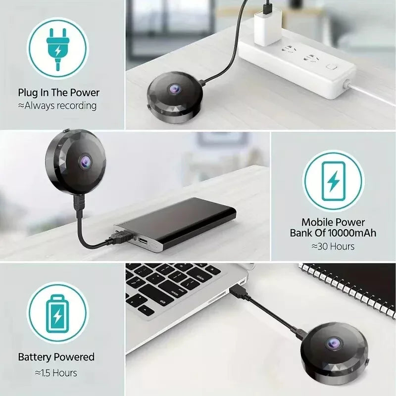 Magnetisk Mini WiFi Overvågningskamera – 1080P HD med Natsyn & Bevægelsessensor