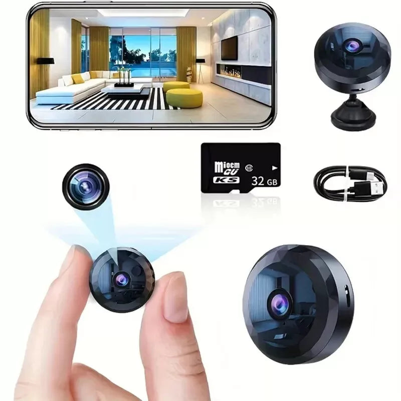 Magnetisk Mini WiFi Overvågningskamera – 1080P HD med Natsyn & Bevægelsessensor