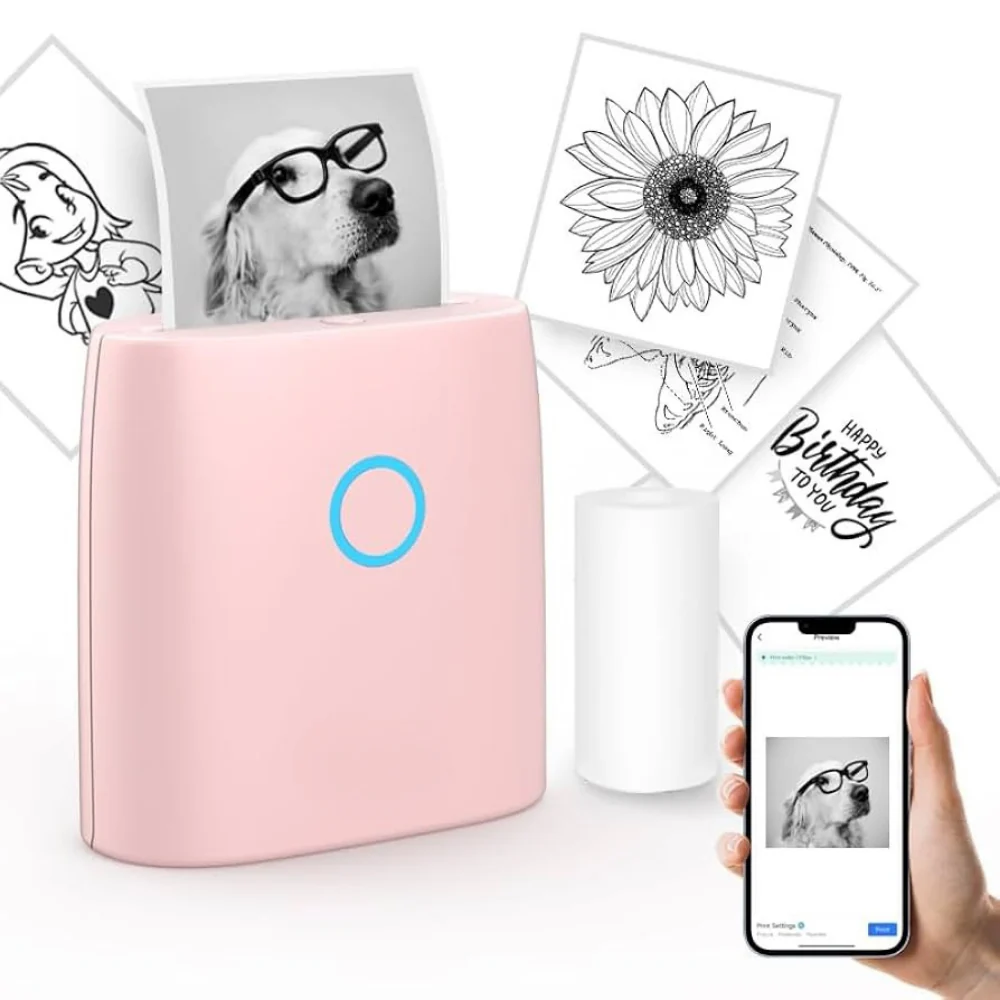 Bærbar Bluetooth Sticker Printer – Kreativ og Inkless