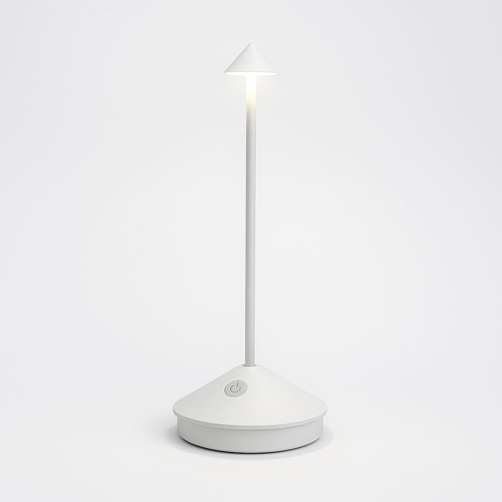 Trådløs LED Bordlampe med Dimbart, Vejrbestandigt Design