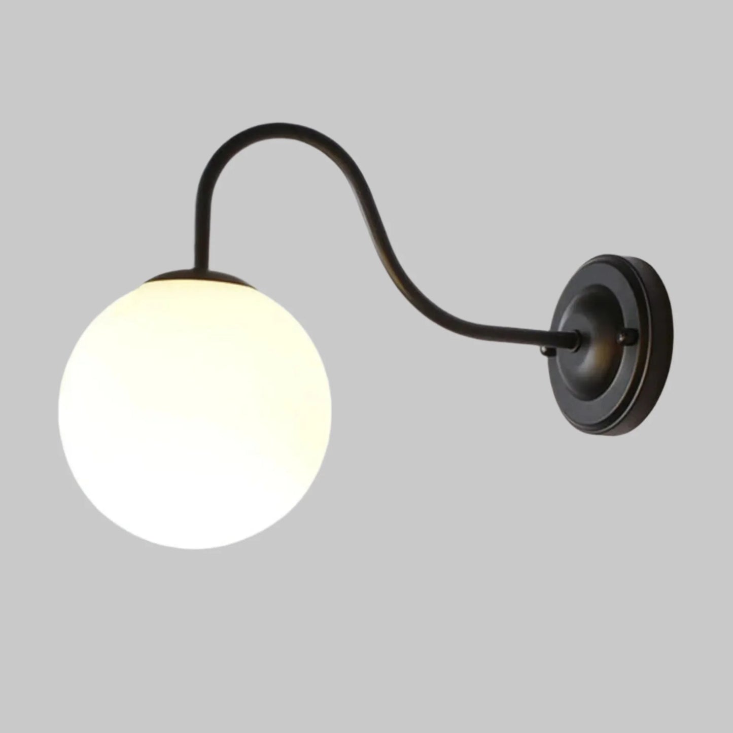 Stilfuld LED Væglampe i Glas – Energibesparende Elegance