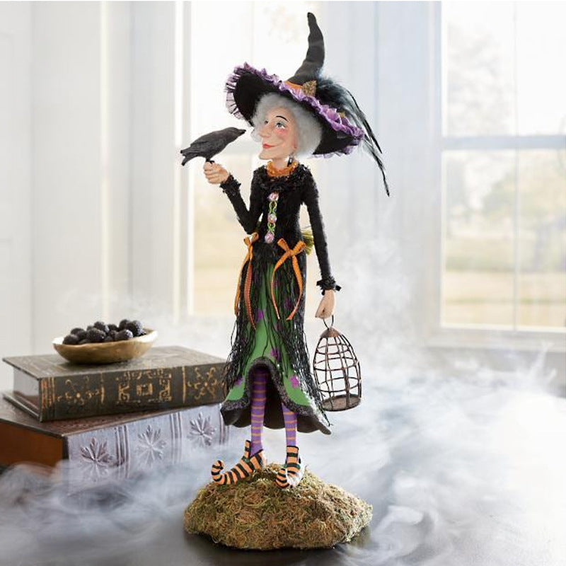 Halloween Figur | Håndlavet Troldmands Dekoration | Harpiks