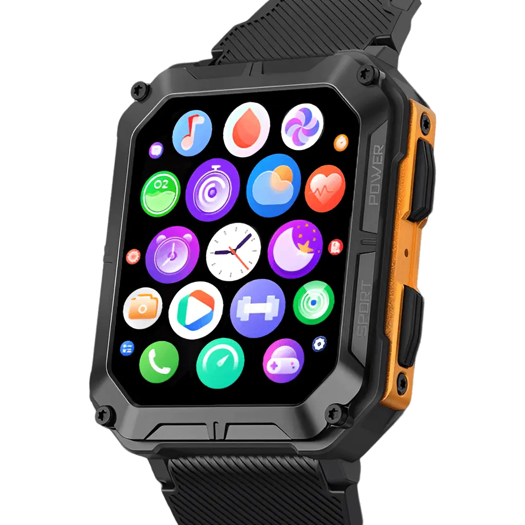 Robust Smartwatch med Pulsmonitor og Skridttæller