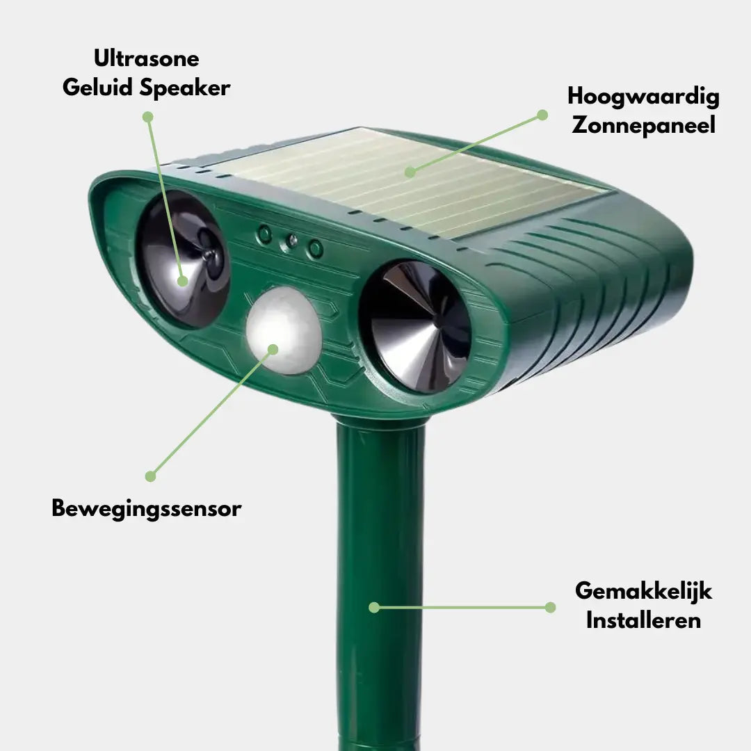 Solcelledrevet Kattespærrer - EcoSafe Defender