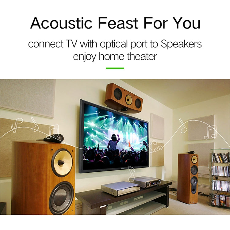 10m Guldpläteret Toslink M/F Digitalt Optisk Audiokabel OD6.0mm