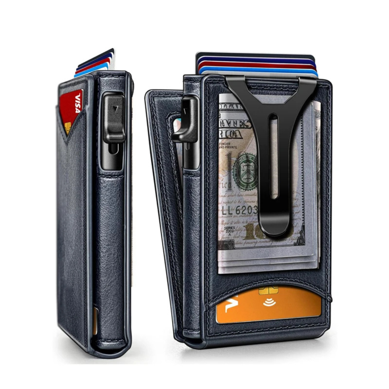 Elegante Aluminium Wallet med RFID Beskyttelse