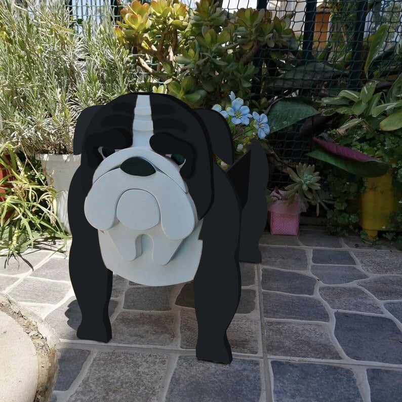 Unik Kæledyr Blomsterkrukke i Håndmalet Design