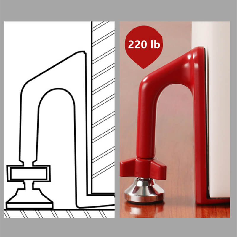 Bærbar alarmsikring til døre til hjemme- og rejsebrug