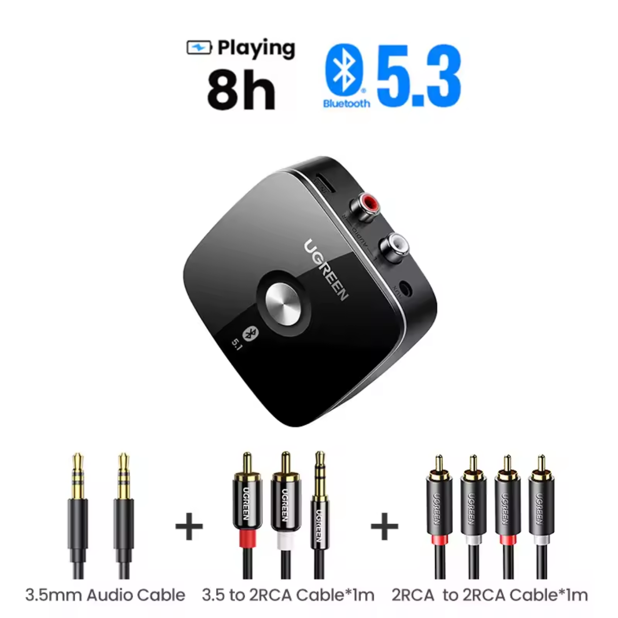 Trådløs Bluetooth Audio Modtager med USB Funktionalitet