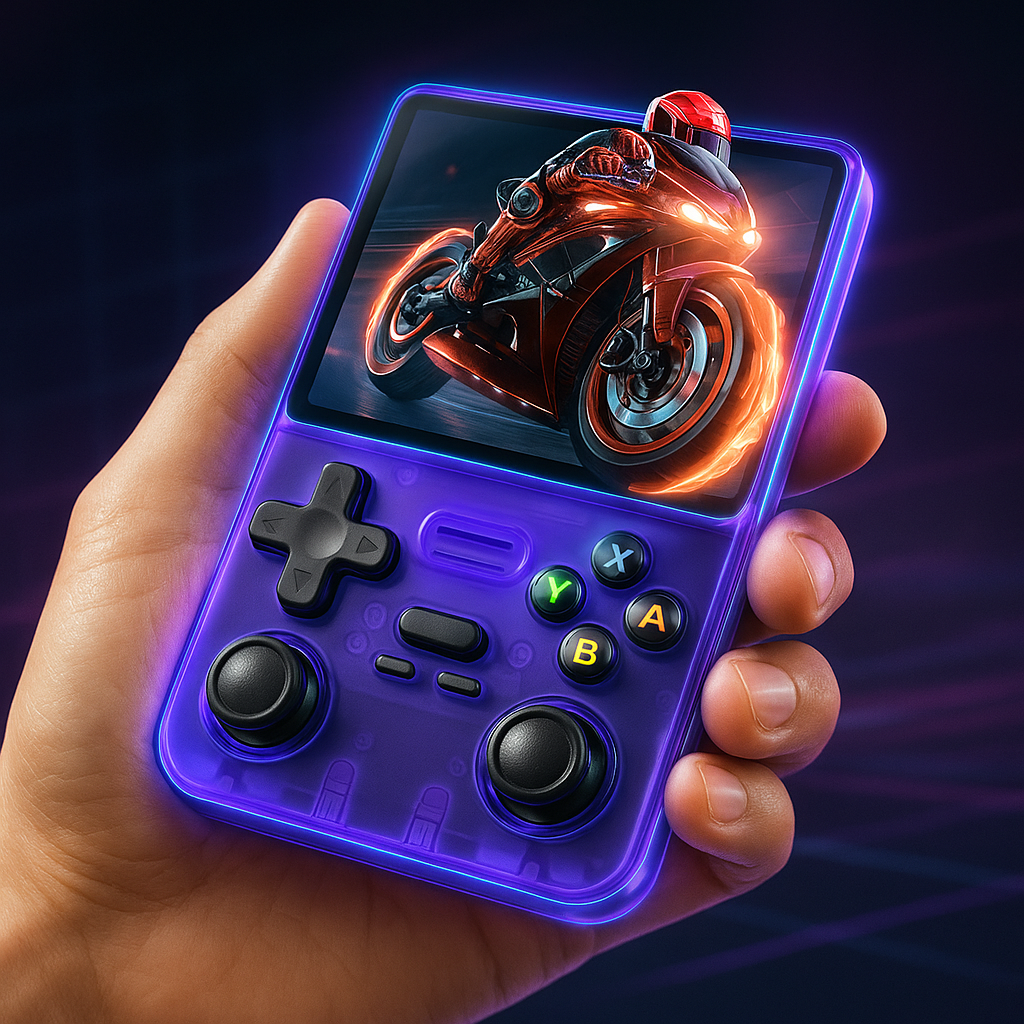 Bärbar Retro Gaming Konsol – Handhållen Spelenhet