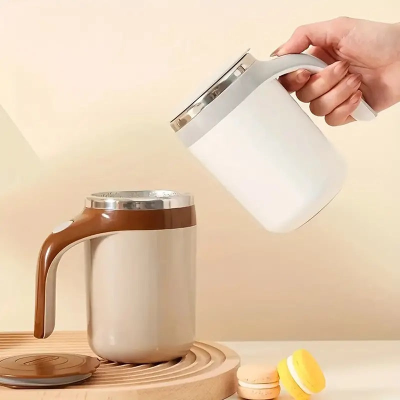 Automatisk Selvrørende Krus i Rustfrit Stål – Perfekt Mix Hver Gang