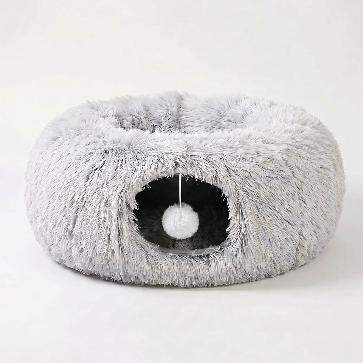 Kattehus med tunnel - rundt design