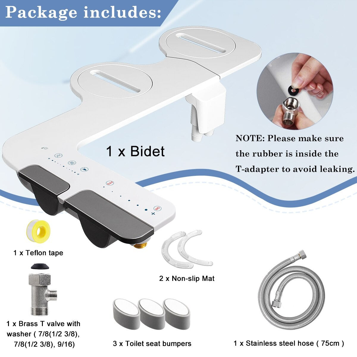 Ultra-Tynd Selv-Rengørende Ultimate Bidet