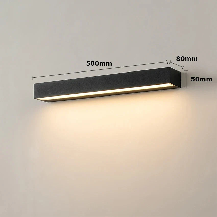 Udendørs LED Væglampe IP65 - Moderne Design & Varm Belysning