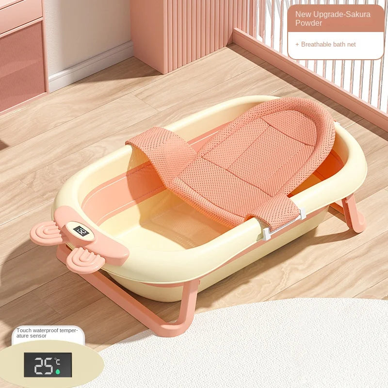 Foldbar temperaturføler visning baby badekar